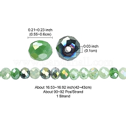 Galvanisieren Glasperlen&nbsp;EGLA-YW0002-D04