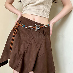 Boho-Gürtel aus Polyester mit Schmetterlingsmotiv und Harzperlen&nbsp;FS-WG64D91-01