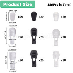 180 шт. 9 пластиковых наконечника для шнура KY-CA0001-56