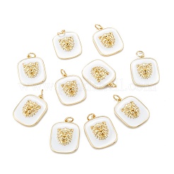 Настоящие позолоченные кулоны из латуни с эмалью 18k&nbsp;KK-A155-16G