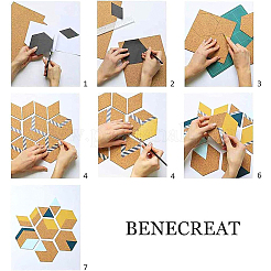 Самоклеющиеся пробковые листы&nbsp;DIY-BC0011-83