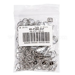 Латунные серьги-клипсы KK-P102-01P