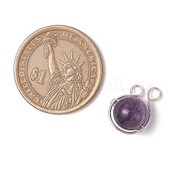 Круглые подвески из натурального зеленого авантюрина&nbsp;PALLOY-JF03609-02