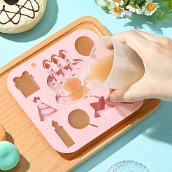 2 шт. силиконовые Молды на тему дня рождения для поделок своими руками&nbsp;ST-CJ0007-81