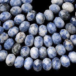 Натуральные голубые пятна нитей яшмы G-D344-A22