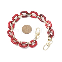 4 шт. 4-цветная акриловая с пластиковой цепочкой овального звена CCB&nbsp;AJEW-BA00177