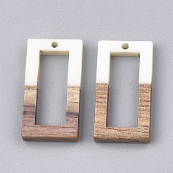Pendentifs en bois de résine et de noyer&nbsp;RESI-S358-10A