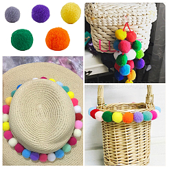 Украшение шаром из полиэстера&nbsp;FIND-CP0002-91C