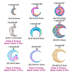 28шт 14 стильный кулон из нержавеющей стали&nbsp;STAS-PH0005-13