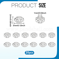 20шт 925 бусины из стерлингового серебра&nbsp;STER-PH0004-36B