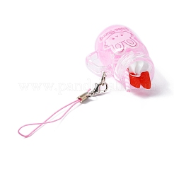 ПВХ пластиковая клубничная чашка мороженого кулон украшения&nbsp;HJEW-WH0039-21