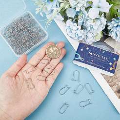 150 шт. фурнитура для сережек-колец из нержавеющей стали 304 STAS-SC0005-09