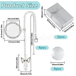 Ангел и плоская круглая латунная шапочка со стразами&nbsp;HJEW-SP00003