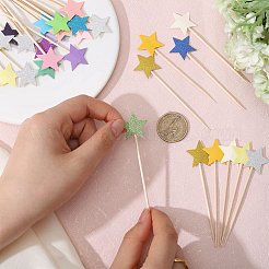 15 набор 5-х видов бумажных украшений для торта в форме звезд&nbsp;FIND-CA0009-82