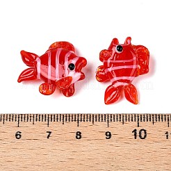 Бусы лэмпворк ручной работы LAMP-N024-35D