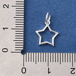 925 dije de contorno de estrella de plata esterlina&nbsp;STER-G043-02A-S