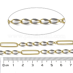 Цепи Figaro из нержавеющей стали 304 с эмалью CHS-U003-02G-03