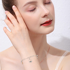 10шт 2 цвета браслеты-цепочки из нержавеющей стали 304 BJEW-BBC0001-21