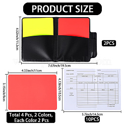 Футбольный арбитр книга из искусственной кожи AJEW-WH20121-15A