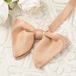 1 шт. полиэстеровый искусственный шелк галстук-бабочка для жениха&nbsp;AJEW-SP0003-31D