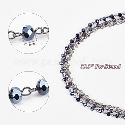 Ручной работы из стекла бисерные цепочки для ожерелья браслеты материалы&nbsp;AJEW-OC0001-78