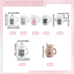 20 vaso con pajita de 7 estilos con forma de palabra&nbsp;SIL-SC0002-17