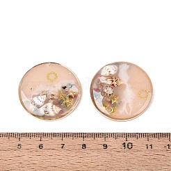 Anhänger aus Messing und Epoxidharz&nbsp;KK-Q082-04KCG-01