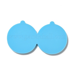 DIY плоские круглые силиконовые Молды с подвеской в виде звезды и луны&nbsp;DIY-I099-15