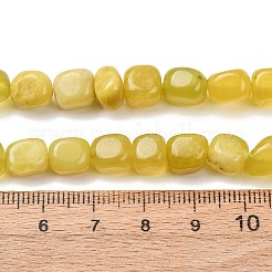 Natürliche koreanische Oliven-Jade-Nuggets-Perlenstränge&nbsp;G-T150-A02-02