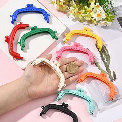 9 Stück 9 Farben ABS-Kunststoff-Taschengriffrahmen&nbsp;PURS-YW0001-03