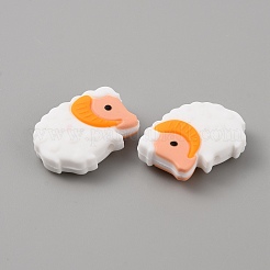 Perles de silicone écologiques de qualité alimentaire pour moutons&nbsp;LS-SIL-WH0008-38C