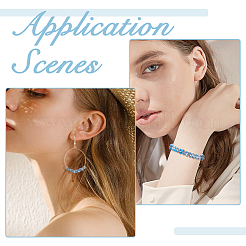 Нити прозрачных стеклянных бусин с гальваническим покрытием EGLA-FI0001-02