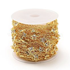 Прозрачные цепочки со звездочками из кубического циркония CHC-G017-21G