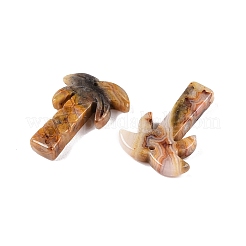 Подвески из натурального сумасшедшего агата и кокосовой пальмы&nbsp;G-N342-02F