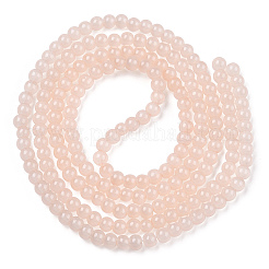 Perles rondes en verre imitation jade&nbsp;DGLA-Q021-4mm-42