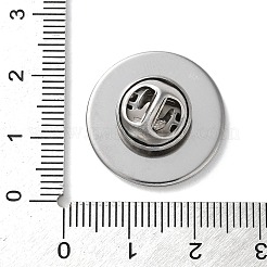 304 нержавеющая сталь плоская круглая брошь основа для броши STAS-S172-10B-P