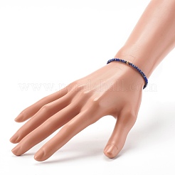 Природные смешанные драгоценные камни бисером стрейч браслеты BJEW-JB06382