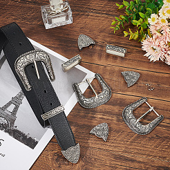 3 комплект пряжек для ремня из сплава&nbsp;DIY-BC0012-23