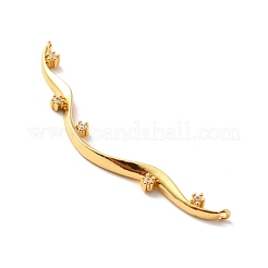 Латунь с покрытием из прозрачного кубического циркония&nbsp;KK-M230-21G