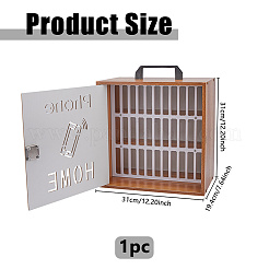 33 Gitter Aufbewahrungsboxen für Mobiltelefone aus Holz und PVC&nbsp;CON-WH0107-90