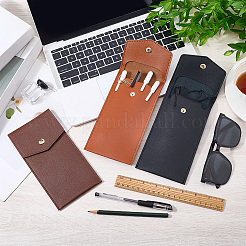 3 pièce en cuir PU bicolore avec porte-stylos en alliage&nbsp;AJEW-CL0002-94
