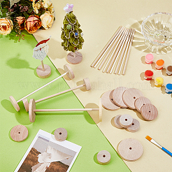 66 шт. колесо из березы DIY-OC0013-92