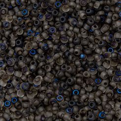 MIYUKIラウンドロカイユビーズ  日本製シードビーズ  8/0  （rr4556)アズロマット  3mm  穴：1mm  約2111~2277個/50g&nbsp;SEED-X0055-RR4556