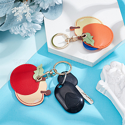 2 шт. 2-цветные защитные чехлы из искусственной кожи для Apple с защитой от потери&nbsp;AJEW-NB0008-56