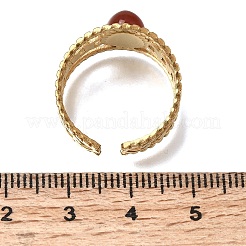 Anillos abiertos para puños de acero inoxidable 304&nbsp;RJEW-F213-03G