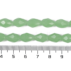 Galvanisierte imitatorische Jade Glasperlen Stränge&nbsp;EGLA-N013-J8mm-D04
