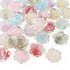 30 Stück 6 Farben leuchtende Harz-Cabochons&nbsp;CRES-TA0001-79