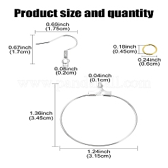 Наборы для изготовления висячих сережек с железным кольцом своими руками&nbsp;DIY-YW0008-93