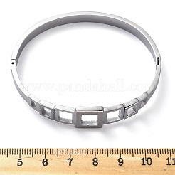 Шарнирные браслеты из нержавеющей стали 304 для женщин&nbsp;BJEW-A011-17P