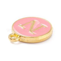 Charms smaltati in lega placcati oro&nbsp;X-ENAM-Q437-14N